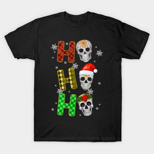 HOHOHO - Christmas-Skeleton T-Shirt by shirtsandmore4you